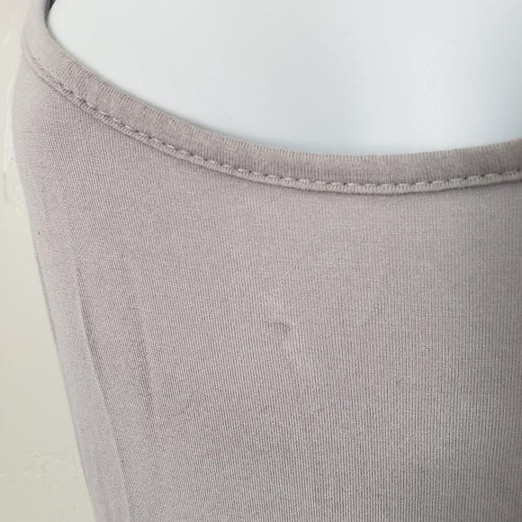 Purple Grey Maxi Dress Spaghetti Strap Small Soft Stretchy Basic Layering Long - Picture 4 of 8